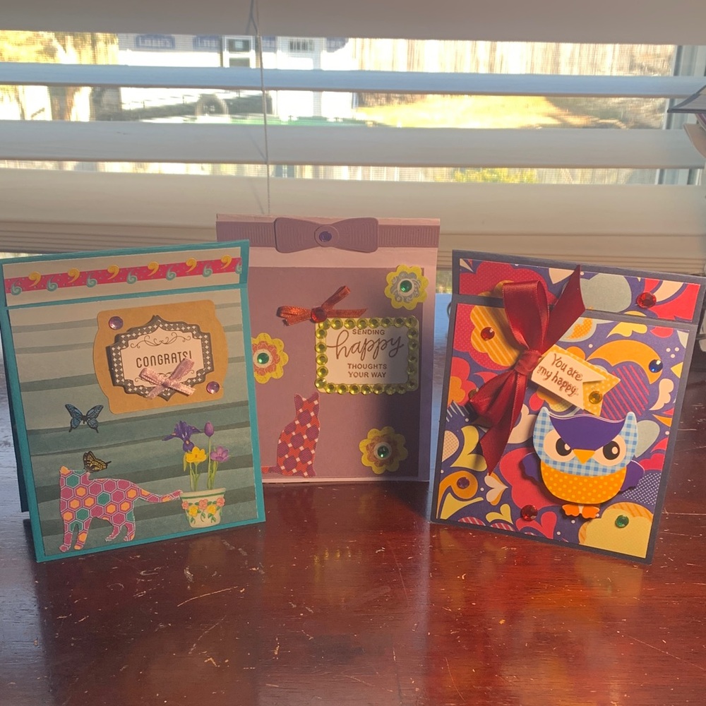 Colorful Handmade Greeting Cards Set